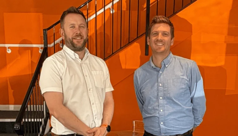 Chris Harrison, Managing Director of Dynamic Load Monitoring, with the company's Chairman, Martin Halford